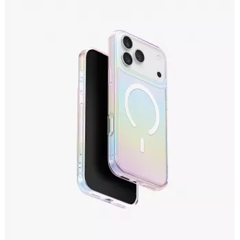 UNIQ Iridescia-cover til Apple iPhone 17 Pro Max MagClick-ladning, Holo Quartz