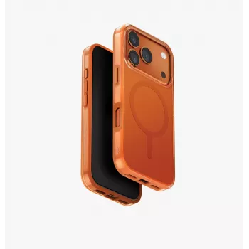 UNIQ Clario-cover til iPhone 17 Pro MagClick-ladning, orange