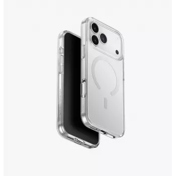 UNIQ Clario-cover til iPhone 17 Pro Max, MagClick-ladning, transparent