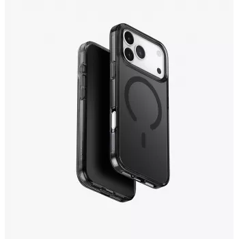 UNIQ Clario-cover til iPhone 17 Pro Max, MagClick-ladning, sort