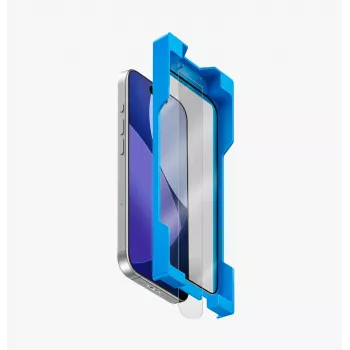 UNIQ Optix Exofit Vividdo skærmbeskyttelse af hærdet glas til iPhone 17 Pro med applikator