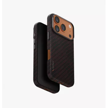 UNIQ Keva Edge Cover til iPhone 17 Pro med MagClick Charging, orange