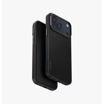 UNIQ Keva EDGE Cover til iPhone 17 Pro Max MagClick Charging, sort