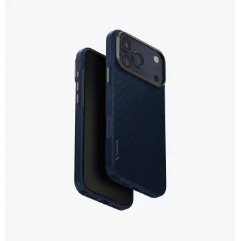 UNIQ Keva Edge Cover til iPhone 17 Pro Max, MagClick Charging, blå