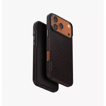 UNIQ Keva EDGE Cover til iPhone 17 Pro Max MagClick Charging, orange
