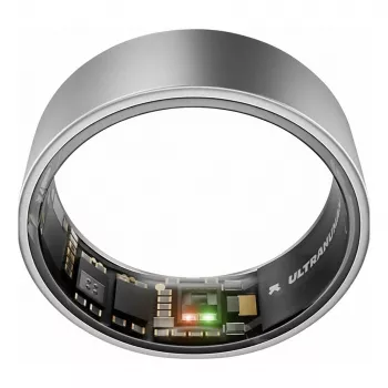 ULTRAHUMAN Ring Air - Smart Ring til damer og herrer - Søvn- og fitnesstracking-wearable - Puls - Smart Ring rå titanium størrelse 11