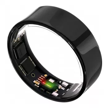 ULTRAHUMAN Ring Air – Smart Ring til damer og herrer – Søvn- og fitnesstracking wearable – Puls – Smart Ring Aster Black størrelse 13