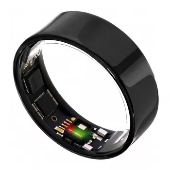 ULTRAHUMAN Ring Air – Smart Ring til damer og herrer – Søvn- og fitnesstracking wearable – Puls – Smart Ring Aster Black størrelse 10