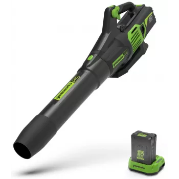 Greenworks 60V akku-aksial løvblæser GD60AB (enhed uden batteri)
