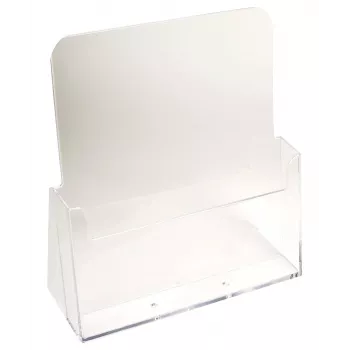 Exacompta A4 diskstandsopstiller med 1 rum, polystyren, transparent, 85 x 235 x 247 mm (74058D)