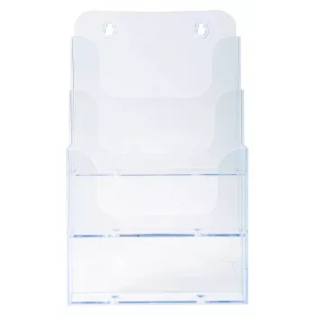 Exacompta A5 brochureholder, 3 rum, polystyren, 154 x 181 x 280 mm (75158D)
