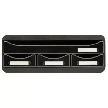 Exacompta TOOLBOX MINI skuffeboks med 4 skuffer, A4, 355 x 270 x 134 mm, sort (319714D)