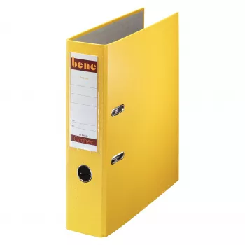 Bene 291400GE hængemappeordner A4 gul 80 mm ryg 600 blade spånplade papir/plastlamineret pap