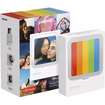 Polaroid Hi-Print 3x3 Bærbar Bluetooth-fotoprinter + 10 ark patron
