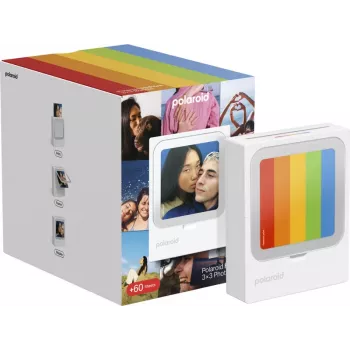 Polaroid Hi-Print 3x3 Bærbar Bluetooth-fotoprinter + 60 ark
