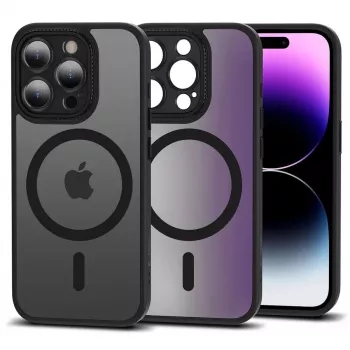 TECH-PROTECT MAGMAT CAM+ MagSafe-cover til Apple iPhone 15 Pro, matsort