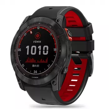 TECH-PROTECT ICONBAND PRO Garmin Fenix 3 / 5X / 3HR / 5X Plus / 6X / 6X Pro / 7X sort/rød