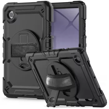 Tech-Protect Solid360-cover til Samsung Galaxy Tab A9+/A11+ PLUS 11.0 X210/X215/X216/X230/X235/X236, sort