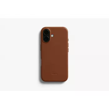 Bellroy lædercover til iPhone 16, brun