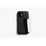 Bellroy læderkortcover til iPhone 16, sort