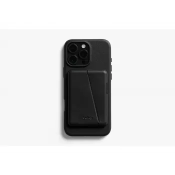 Bellroy lædercover med magnetisk tegnebog til iPhone 16 Pro Max, sort
