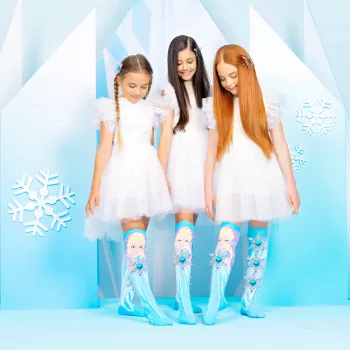 MADMIA Børne-knæstrømper Frozen Elsa 3D-tryk - 1 par