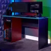 XROCKER gaming-skrivebord grå-rød