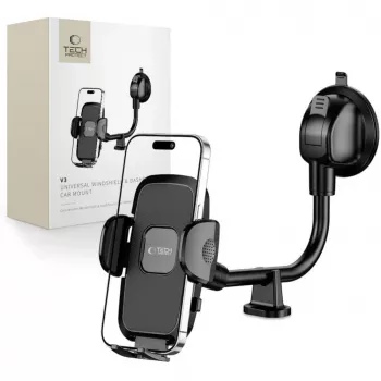 TECH-PROTECT V3 Universal Long Arm forrude- og instrumentbrætbilholder sort