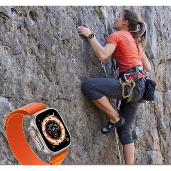Tech-Protect Nylon Pro Sport Loop til Apple Watch 4 / 5 / 6 / 7 / 8 / SE / Ultra (42 / 44 / 45 / 49 mm) orange