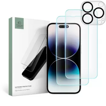 TECH-PROTECT Supreme sæt hærdet glas skærmbeskytter til Apple iPhone 14 Pro Max, klar