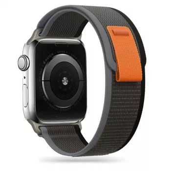 TECH-PROTECT Nylon Apple Watch 4 / 5 / 6 / 7 / 8 / SE / Ultra (42 / 44 / 45 / 49 mm) sort/orange