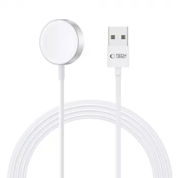 TECH-PROTECT ULTRABOOST magnetisk ladekabel 120cm Apple Watch hvid