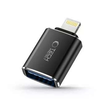 TECH-PROTECT ULTRABOOST adapter Lightning til USB OTG sort