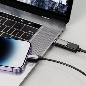 TECH-PROTECT ULTRABOOST adapter Lightning til USB OTG sort