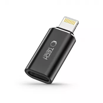 TECH-PROTECT ULTRABOOST adapter Lightning til USB-C sort