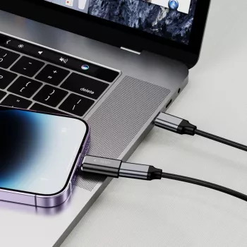 TECH-PROTECT ULTRABOOST adapter Lightning til USB-C sort