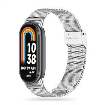 TECH-PROTECT Milanese-armbånd til Xiaomi Smart Band 8 / 9 / NFC - sølv