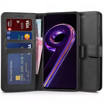 TECH-PROTECT Wallet Case til Realme 9 Pro, sort
