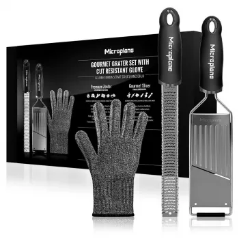 Microplane Gourmet Rivesæt + Beskyttelseshandske