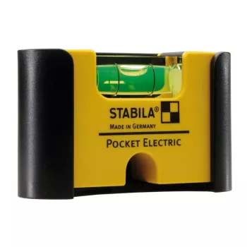 STABILA Type 81 S lomme-elektronik-vaterpas, 7 cm, gul, 1,0 mm/m nøjagtighed, med magnet og bælteclip