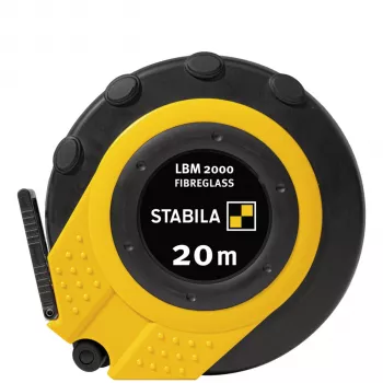 STABILA LBM 2000 glasfiber lukket kasse målebånd 20 m