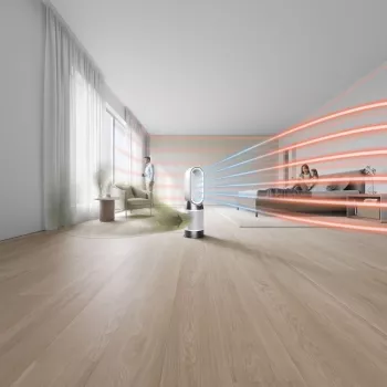 Dyson Purifier Hot+Cool HP1 luftrenser, varmeapparat og ventilator, 27 m², 61,4 dB, hvid/guld