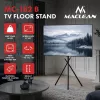 Maclean MC-182 B TV Floor Stand, 37-80 inch, VESA 600x400, 60 kg, Black