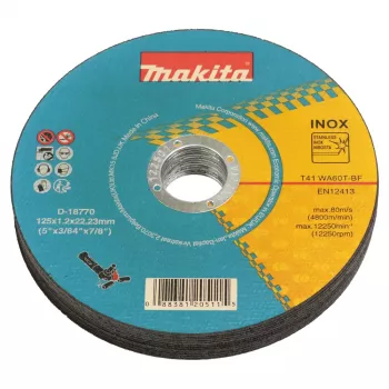 Makita D-18770-12 INOX skæreskive til akku-vinkelsliber 125mm x 1,2mm