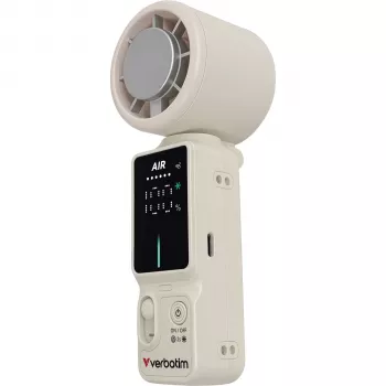 Verbatim Cool inch´Go Ice Touch mini-håndventilator hvid/sølv 32348