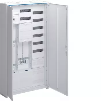 Hager ZB533M28CT komplet måler- og fordelingstavle 1 felt 7 rækker 3 eHZ varmepumpe hvid
