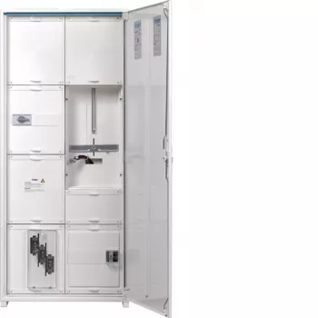 Hager universN FP82W5N transformator-/målerskab 1250x550x205mm 1 målerfelt APZ NAR NH00 SUT