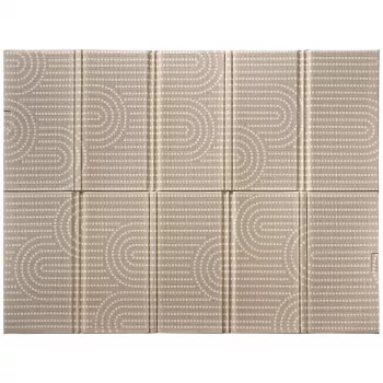 Beaba 915074 dobbeltsidet legemåtte 200 x 150 cm Arch Brown