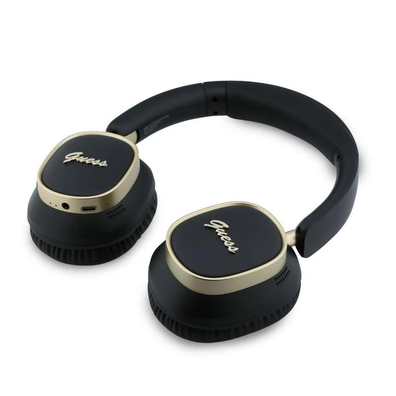 Guess Bluetooth over-ear-hovedtelefoner ENC Rectangle Metal Script sort