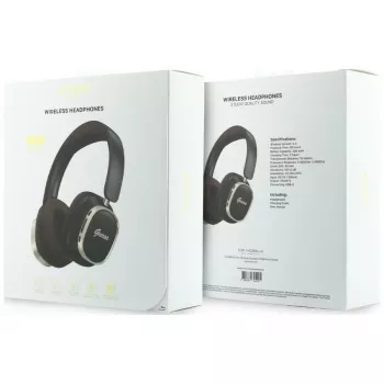 Guess Bluetooth over-ear-hovedtelefoner ENC Rectangle Metal Script brun